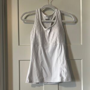 HEAD White Quilted Tank Top